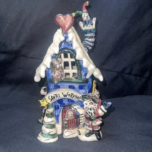 Blue Sky Clayworks Christmas Santa's Workshop, Tile & Box Heather Goldminc 2000 - Picture 1 of 7