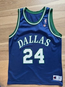 Champion NBA Dallas Mavericks Jim Jackson # 24 NBA Jersey (Size 44) - Picture 1 of 5