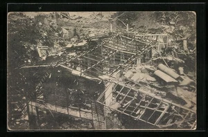 AK Witten, Trümmer der Roburitfabrik nach der ersten und zweiten Explosion 1906  - Picture 1 of 2