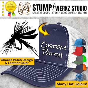 Custom Trucker Hat Baseball Cap Personalized Richardson Fishing Trout Fly Lure - Picture 1 of 21
