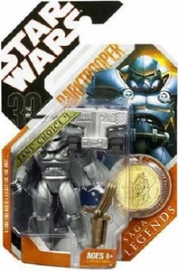 DARKTROOPER STAR WARS SAGA LEGENDS ( FANS' CHOICE #1 ) ACTION FIGURE + GOLD COIN - Picture 1 of 1