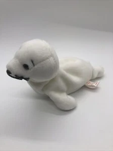 Beanie Babys "Seamore" The Seal 1993 nicht mehr produziert hervorragender Zustand mit FEHLER kein Etikett PVC - Bild 1 von 5