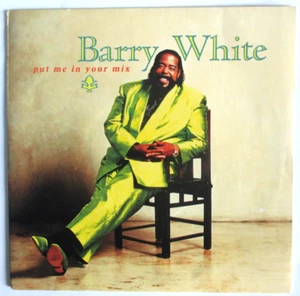 BARRY WHITE - SP (7") "PUT ME IN YOUR MIX" (PROMO STICKER) - Picture 1 of 2