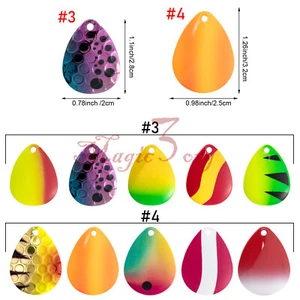 Kit de plataforma de cuchillas giratorias de 10 piezas flotador vivo hágalo usted mismo señuelo cebo ganchos de pulpo Walleye - Imagen 1 de 10