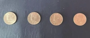 4 Stück Kennedy Half Dollar Set - 1972, 1989, 1991, 1994 - Bild 1 von 2