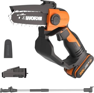WORX WG324E Cordless Pruning Saw With Extension Pole 20V 2.0Ah Battery & Charger - Image 1 of 4