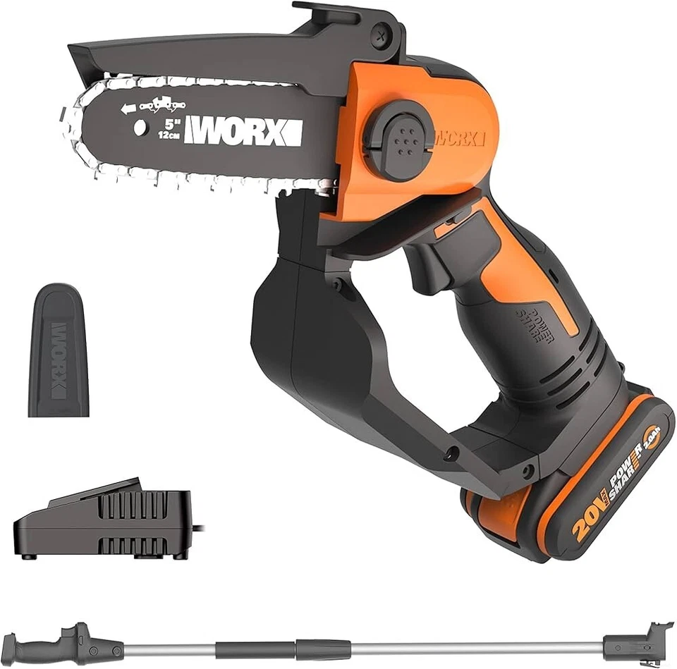 WORX WG324E Cordless Pruning Saw With Extension Pole 20V 2.0Ah Battery & Charger - Image 1 of 4