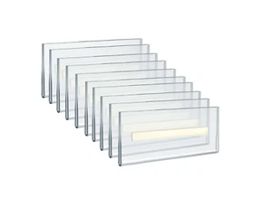 Azar Displays Adhesive Wall Sign Holder 5.5" W x 2.5" H 10-Pack - Picture 1 of 7