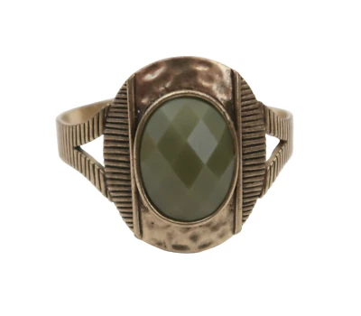 LUCKY BRAND green Cabachon cuff bracelet - Image 1 of 4