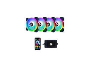 APEVIA Twilight TL412L-RGB 120mm Silent Addressable RGB Color Changing LED Fan + - Afbeelding 1 van 5