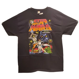 Star Wars T-Shirt "Luke Battles Darth Vader" • Large • Schwarz - Bild 1 von 3