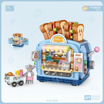 LOZ Mini Building Blocks Bricks Toys Amusement Theme Park Bakery Shop (567 Pcs) - image 1 of 3