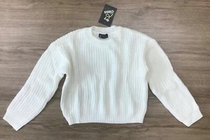 Girls' Crew Neck Knit Acrylic Off-Shoulder Sweater art class Sour Cream S (6/6X) - Picture 1 of 4
