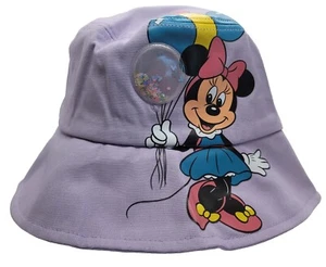 Disney Parks Lavender Minnie Mouse PVC Balloon Adult Bucket Hat New With Tag - Picture 1 of 14