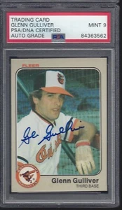 GLENN GULLIVER, 1983 FLEER #62, PSA/DNA MINT 9 - Picture 1 of 2
