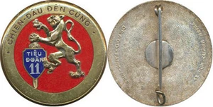 11° Tieu Doan, Bataillon d’Infanterie, Chien Dau Den Cung, D.O.M.Dép. (réf 2252) - Imagen 1 de 1