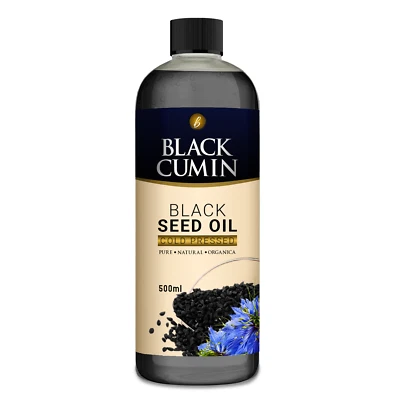 BLACK CUMIN Extra starkes Schwarzkümmelöl 100% kaltgepresst/Schwarzkümmel - 500ml