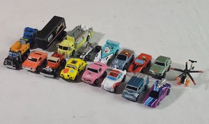 Vintage Galoob Micro Machines Lot x17 VW Clown Car Red Corvertible Corvette etc - Picture 1 of 20
