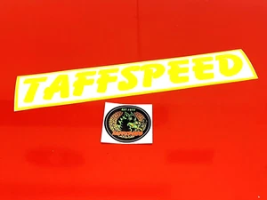 PEGATINAS DE PANEL LATERAL AMARILLO LAMBRETTA GP SX TAFFSPEED 455MM X 65MM 1 PAR - Imagen 1 de 1