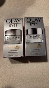 Olay Eyes Collagen Peptide 24 Max Eye Cream Fragrance Free 0.5oz / 15ml 2pk - Picture 1 of 2