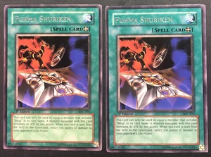 YUGIOH 2x Fuhma Shuriken Invasion of Chaos IOC-031 1st Edition Rare MP - Picture 1 of 2