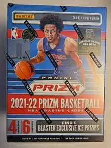 Caja bláster de baloncesto Panini Prizm 2021-22 nueva sellada de fábrica 6 paquetes 24 tarjetas - Imagen 1 de 7