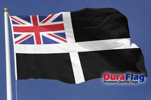 Cornwall Ensign DuraFlag Rope and Toggled (5ft x 3ft) - Picture 1 of 1