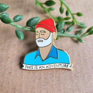 Steve Zissou Enamel Pin badge - The Life Aquatic Wes Anderson Film metal pin - Picture 1 of 1