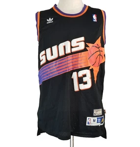 Adidas Phoenix Suns basketball jersey men's medium blue 13 Steve Nash - Picture 1 of 11