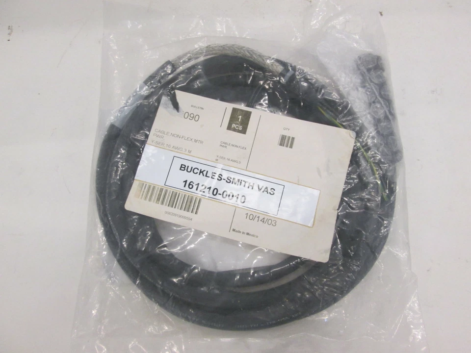 Buckles-Smith, Cable Non-flex MTR Power, 161210-0010, New - Image 1 of 3