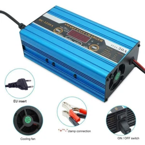 Auto KFZ 12V 30A LCD Intelligentes Batterie Ladegerät Batterieerhaltungsgerät DE - Bild 1 von 12