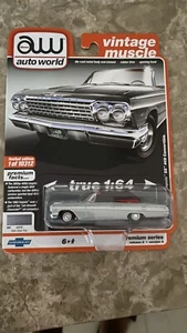 Auto World Vintage Muscle 1962 Chevy Impala SS 409 Convertible Limited Edition - Picture 1 of 3
