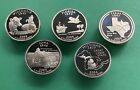 2004 S Proof State Quarter Set Gem DCam  5 Coins CN-Clad