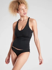 Tankini top triangolo Athleta D-DD nero nuovo con etichette taglia small S #531208* - Foto 1 di 3