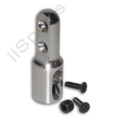 Bottomline Cradle Paintball Pistole 2 Loch HPA CO2 Tank Flasche Adapter ASA chrom - Bild 1 von 3