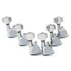 6Inline Sealed Electric Guitar Tuning Pegs Machine Heads W/Logo For St Tl Silver