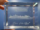 Royal Caribbean Crystal Block OASIS OF THE SEAS 3D Etched with Box
