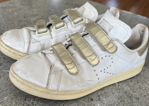 Raf Simons Adidas Stan Smith Mens  Leather Sneakers BB2681 6.5 US white silver - Picture 1 of 17