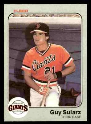 1983 Fleer Guy Sularz #273 - San Francisco Giants - Image 1 of 2