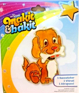 DOG Puppy Suncatcher Craft Kit Makit & Bakit Kids Baking Crystals Craft - Picture 1 of 4