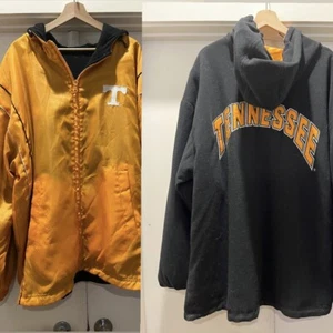 Vintage Wende Tennessee Vols Puffer Jacke Mantel 2XL Fleece Windbreaker - Bild 1 von 13