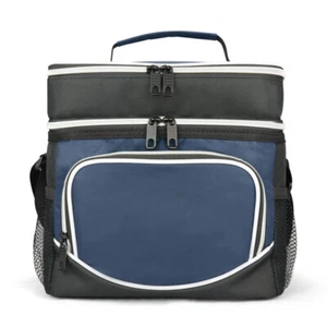 Eaglemate Dual Compartments Insulated Lunch Bag Cooler Bag School Picnic Work - Picture 1 of 50