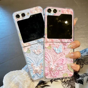 Für Samsung Galaxy Z Flip6 Flip5 Flip4 3 Schmetterling stoßfest Hard Slim PC Cover - Bild 1 von 17