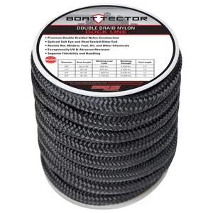 Extreme Max 3006.2309 Nylon Dock Line-3/4"x30',Black - Imagen 1 de 3