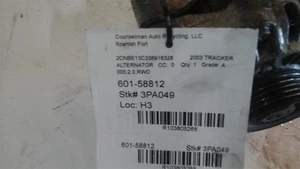 Alternator Fits 99-04 TRACKER 103805265 - Picture 1 of 2