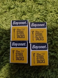 Bayonet 30mm 1 1/4" Steel Tacks 4 X 40g 4 Boxes - Picture 1 of 1