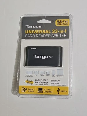 Targus Universal 33 in 1 Card Reader Writer Multi Card USB 2.0 Reader New - Image 1 of 2