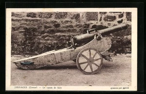 AK Jarnages, die Holzkanone  - Bild 1 von 2