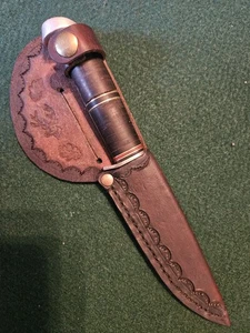 Western West Cut Scheide Messer Custom Leder - Bild 1 von 7