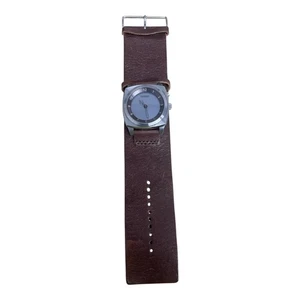Fossil Unisex Watch Brown leather strap Big Tic Battery Vintage Everyday Quartz - Picture 1 of 9